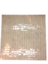 Pate de Verre TREND 1.5 x 1.5 cm Gris Clair, à la plaque