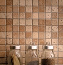 Mosaique de Pierre Squares, 2.3 x 2.3 cm, Vendu à la plaque 