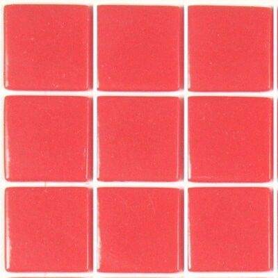Pâte de verre 177 (Rose saumon) 2,3 x 2,3 cm, Par 100g