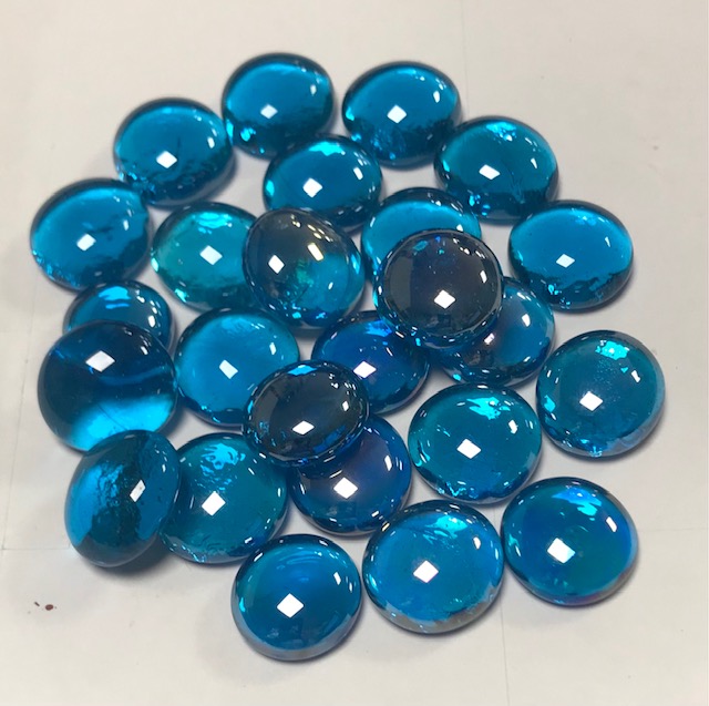 Nuggets mix Turquoise irisé ,transparents , par 100 g