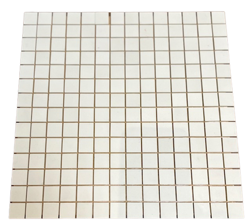 Grès Cérame 2,3 x 2,3 cm - 0201 Branco Porcelana, Par 100 gr
