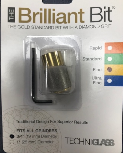 [ 3020201 ] Brilliant Bit meule diamantée 19mm - fin -