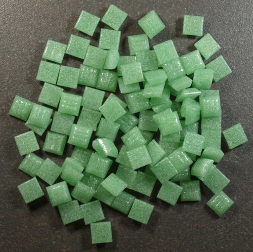 [10.38] Micro Bisazza 1 x 1 cm - Vert VTC 10.38, Par 100g