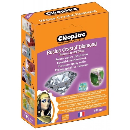 [LCC19-150-E1] Kit Resine Crystal Diamond 150 ml